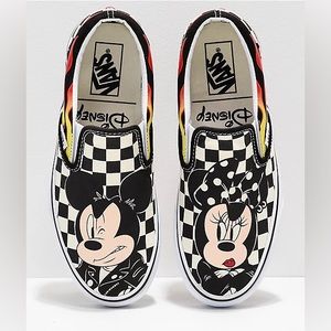 Disney Mickey and Minnie Vans women’s size 7 slip ons